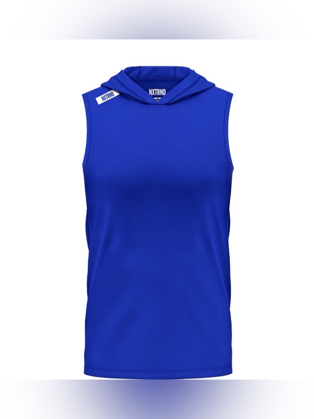 Men's Sleeveless Swim Rash Guard Hood in Royal Blue
